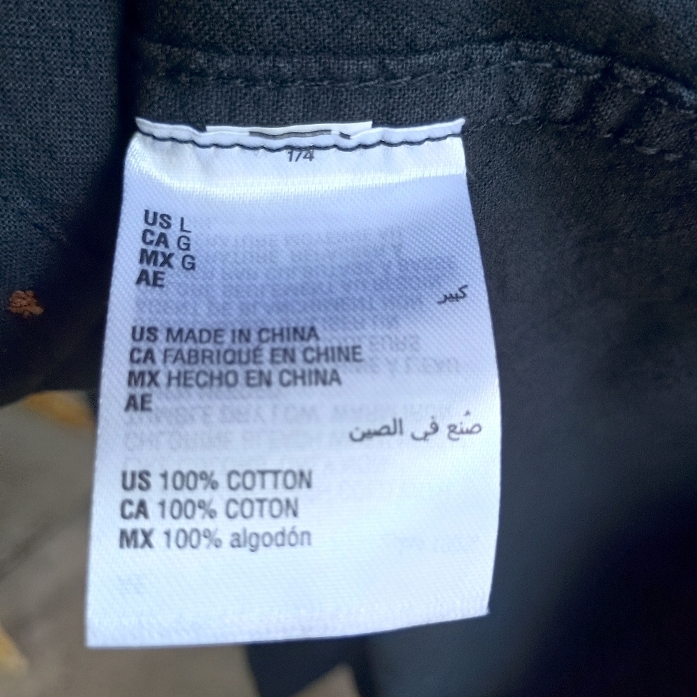 NWT Style & Co. Black Button-Up 100% Cotton Shirt Dress_Large - Picture 4 of 6